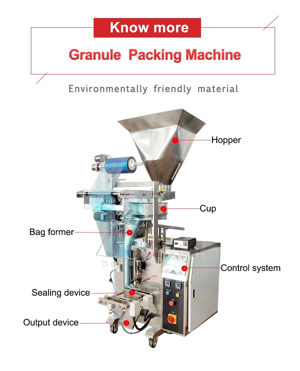 Automatic Vertical Granule Snack Salt/Desiccant/Seed/Spice/Sugar/Popcorn/Coffee/Nuts/Peanut/Legume/Dried Fruit Sachet Food Packing Packaging Filling Machine