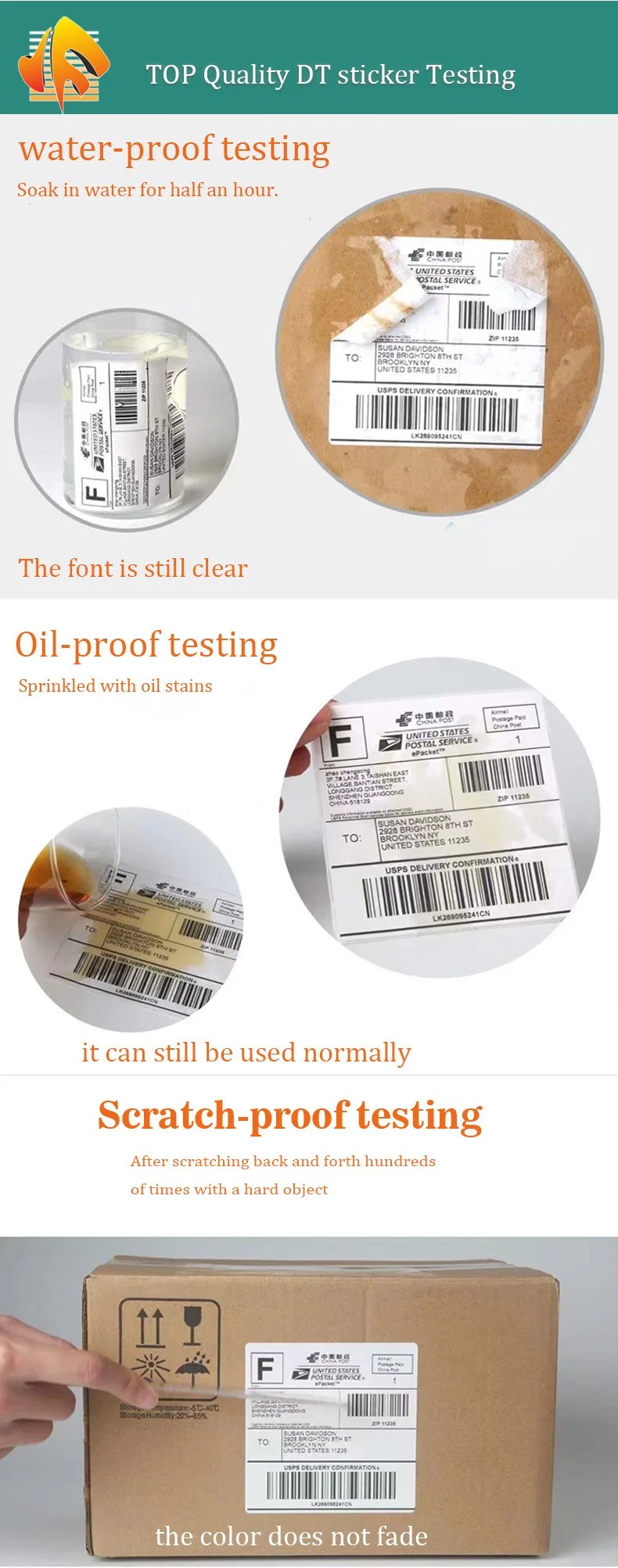 China Wholesale Can Customize Any Size Direct Thermal Label Sticker Bar Code Label Maker